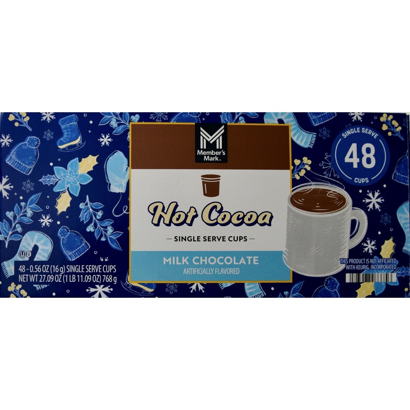 Member’s Mark Hot Cocoa Milk Chocolate Pods – 48 Count, Rich & Creamy, Perfect for Cozy Nights