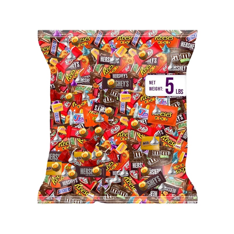 Munchbox Chocolate Assorted Bulk Candy – 5 LB Variety Pack of Milk & Dark Chocolates for Easter Candy Bags