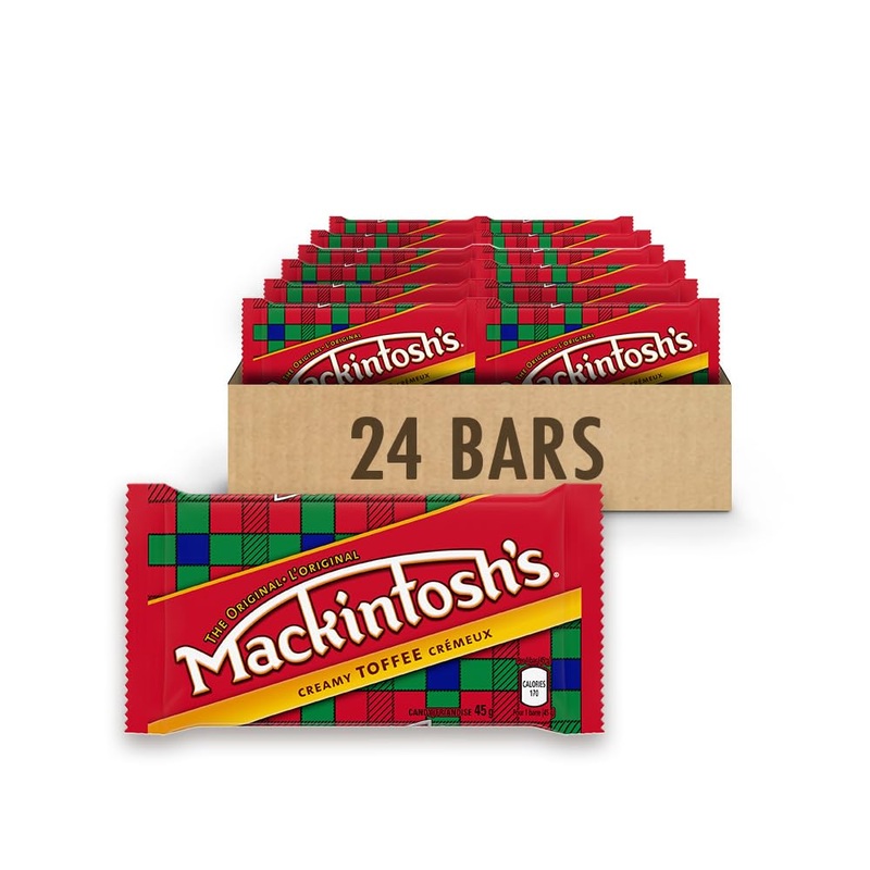 Nestle Mackintosh’S 24 Pack Creamy Toffee – 45G Individually Wrapped Bars In Original Display Box Product Of Canada