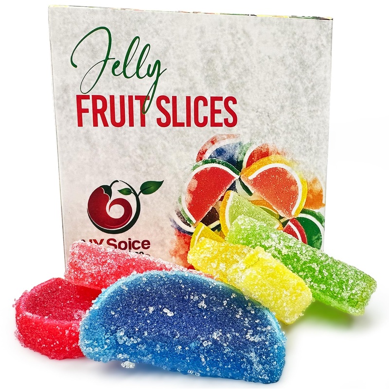 Ny Spice Shop Jelly Fruit Candy – 8 Ounce Fruit Slices Candy – Assorted Fruit Gummies – Fruit Snacks For Candies Lovers