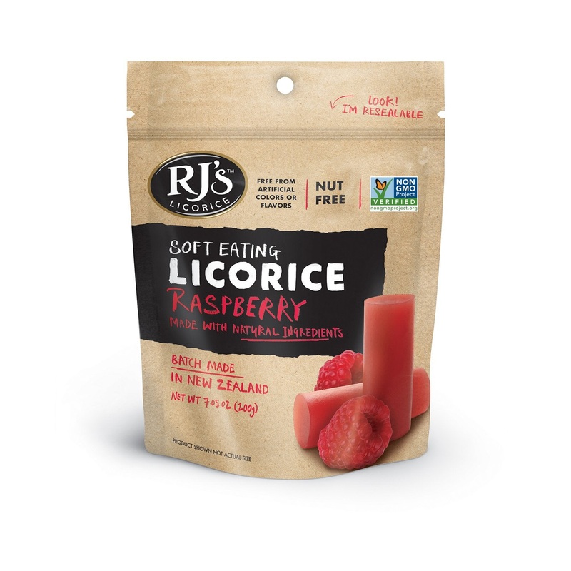 RJ’s Licorice Soft Eating Licorice, Raspberry Flavor, 7.05oz (Pack of 5) – Delicious and Chewy Treat for Candy Lovers