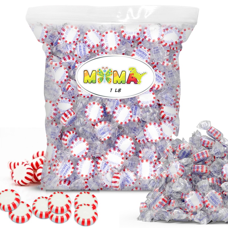 Starlight Sugar Free Peppermint Candy – 1 Lb Individually Wrapped Refreshing Peppermints In Bulk – Hard Mima’S Memorial Day Mega