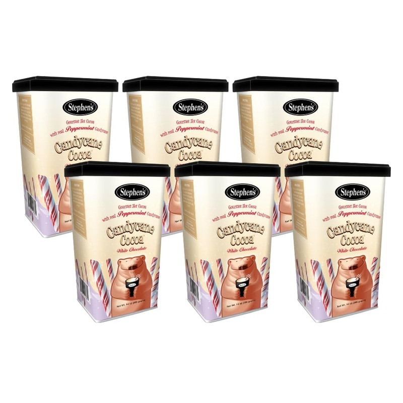 Stephen’S Gourmet Hot Cocoa, Candycane Cocoa White, 14 Oz (Pack Of 6)