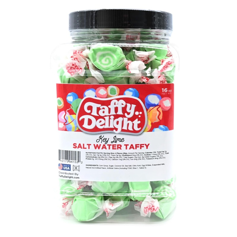 Taffy Delight Salt Water Taffy (16Oz, Key Lime)