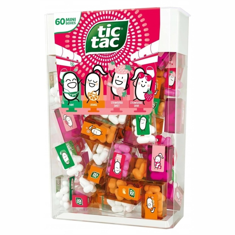 Tic Tacs Travels Mini Packs – Individual Packets – Flavoured Drops – Mint – Orange – Strawberry Sweet – Strawberry Sour – Spende
