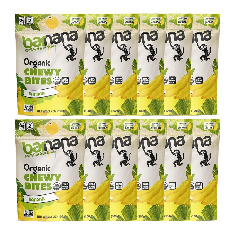 Barnana – Organic Chewy Banana Bites, Original, Chewy Banana Snack, Made With Real Fruit, High In Potassium, Kosher, Usda Organi