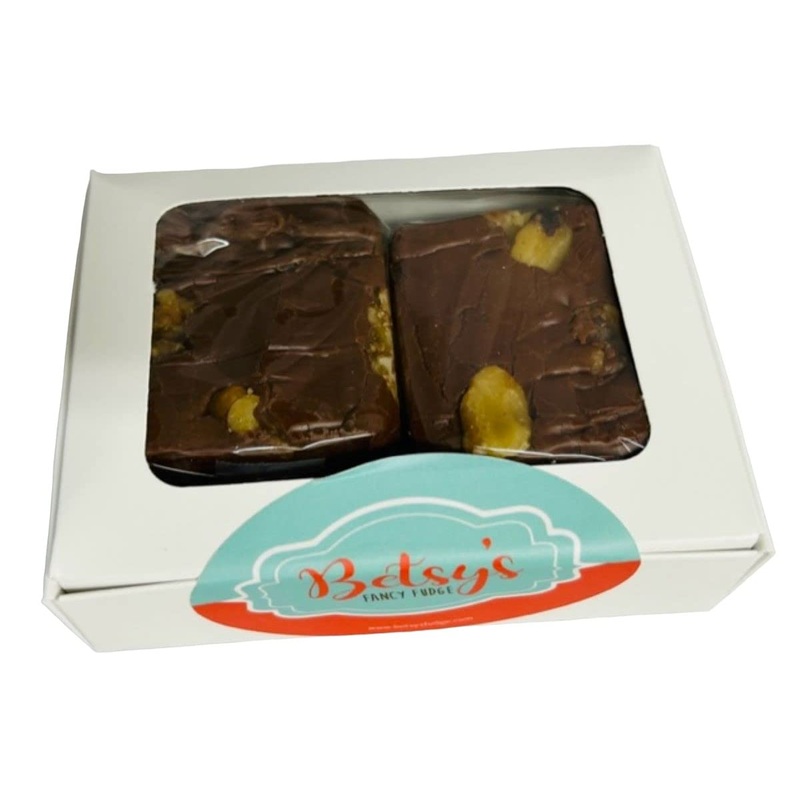 Betsy’S Fancy Fudge Chocolate Walnut Fudge, 1/2 Lb In 2 Wrapped Pieces, Gluten Free, Makes Great Gift! (Chocolate Walnut 1/2 Lb)