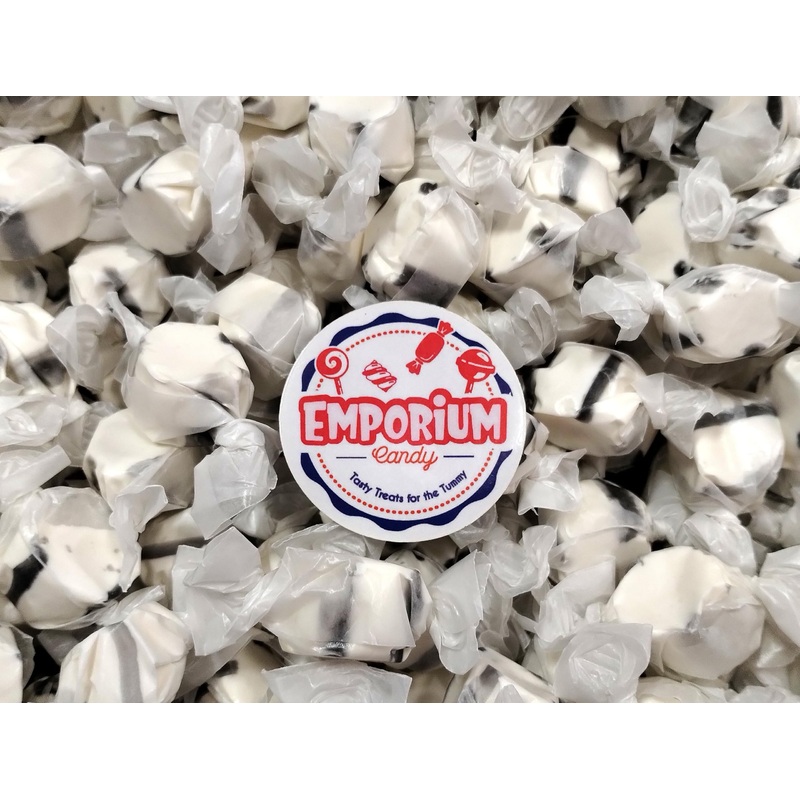 Black Licorice Salt Water Taffy -1.5 Lbs Of Fresh Delicious Individually Wrapped Chewy Taffy Candy