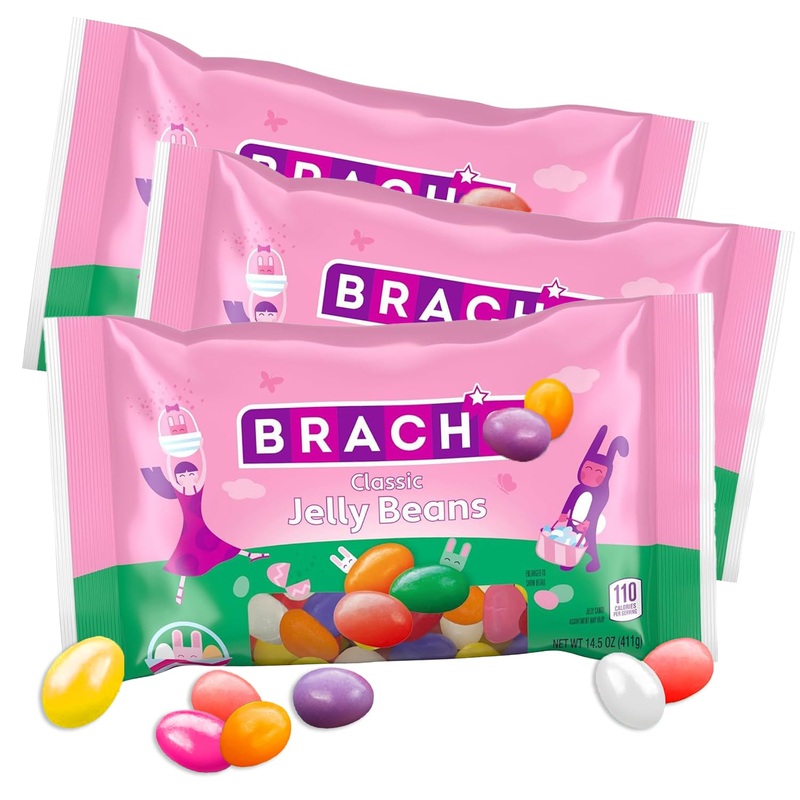 Brach Jelly Beans 3 Pack – Classic Assorted Flavors Jellybeansjellybeans For Parties, Candy Buffet, Snacks And Treats – 14.5 Oz