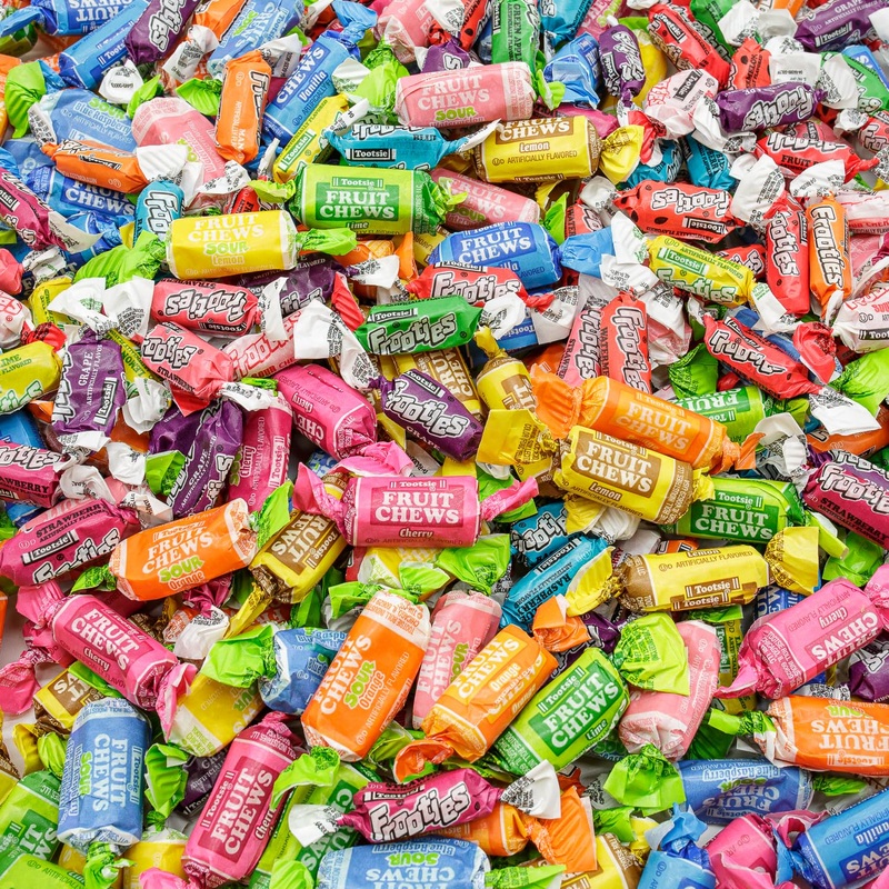 Candy Grand Variety Mix 5 Pounds – Anti Melt Pack, Assorted (Fruit Chews, Frooties, And Sour), Bulk, Individually Wrapped, Resea