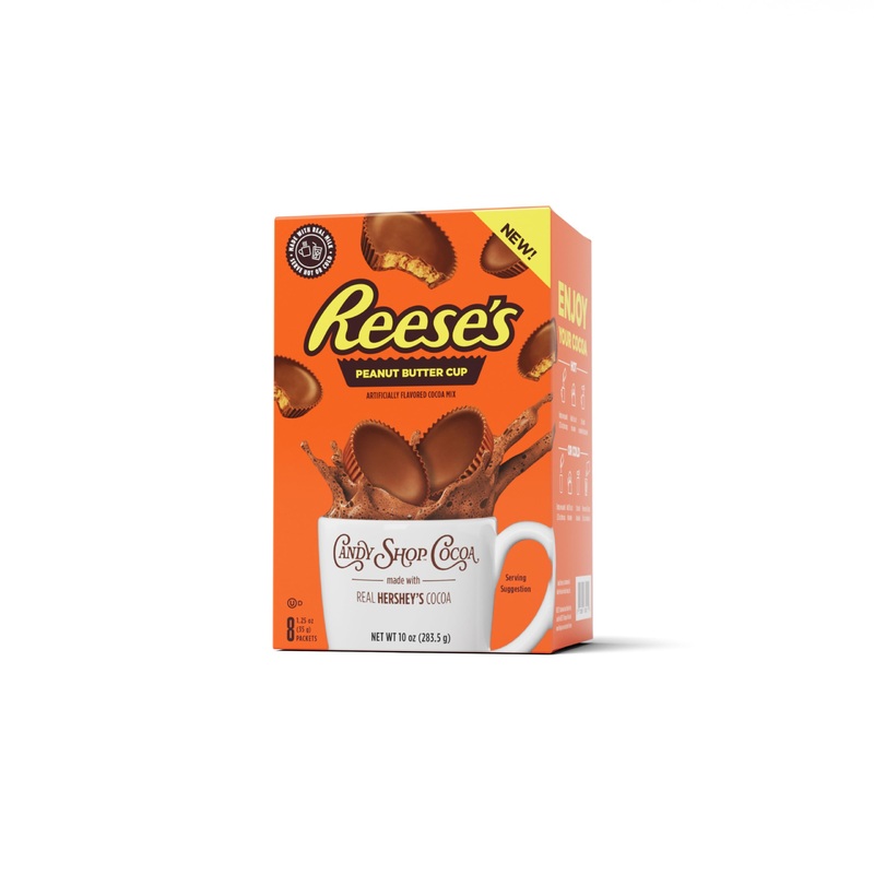 Candy Shop Cocoa Reese’S Peanut Butter Cup Cocoa Mix Hot Chocolate Make Hot Or Iced Cocoa Made With Real Milk Gluten Free 1.25 O