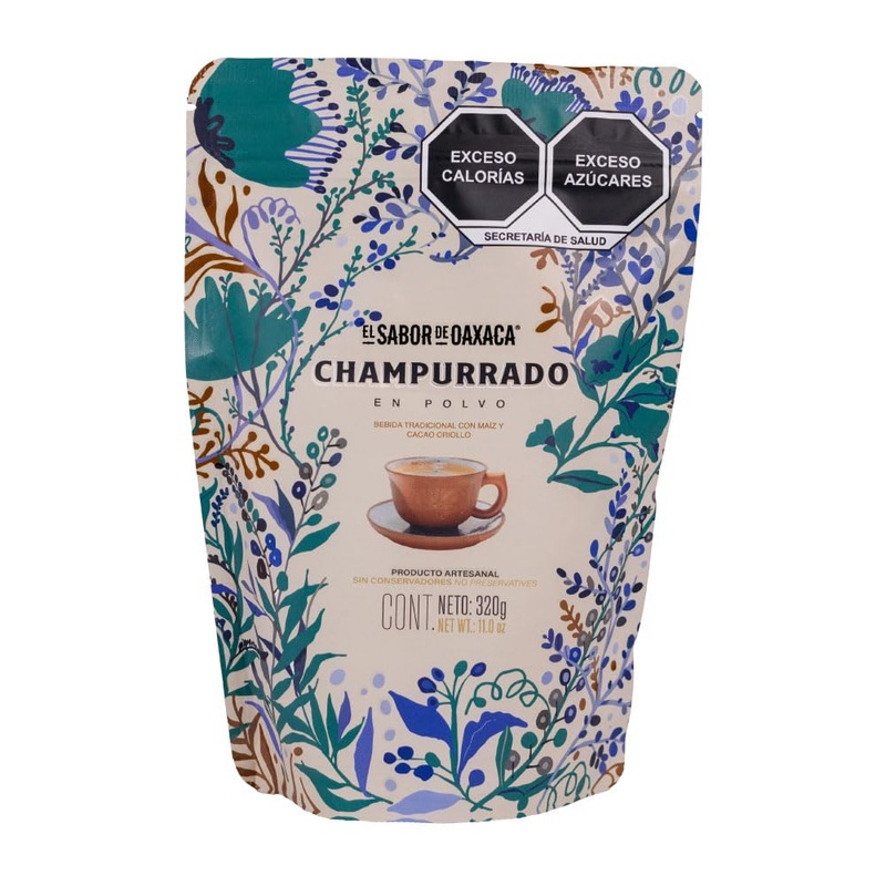 Champurrado Powder El Sabor De Oaxaca, Mexican Atole Traditional Drink, 100% Natural Without Preservatives 320 G – 11.28 Oz