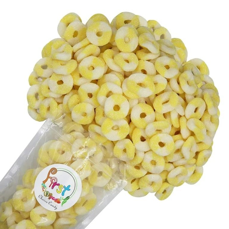 Firstchoicecandy Gummy Rings (Sour Mini Pineapple, 2.5 Pound (Pack Of 1))