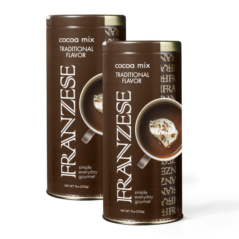 Franzese Italian Traditional Hot Cocoa Mix – Imported From Italy, 9 Ounce Tin, Gluten-Free, Non-Gmo, Enjoy As Gourmet Sipping Ch