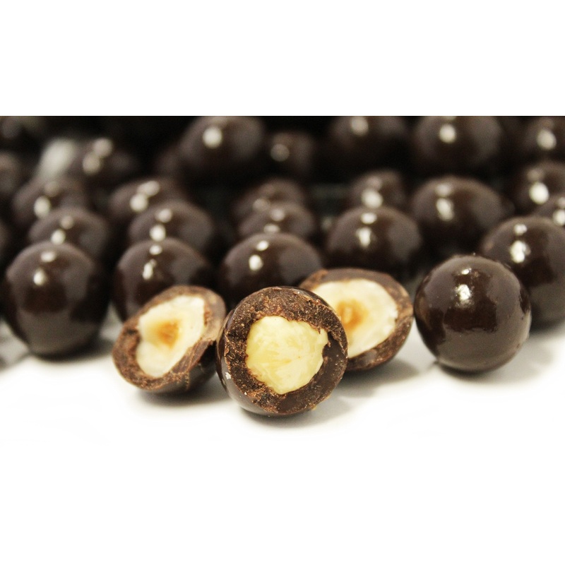 Gourmet Dark Chocolate Covered Hazelnuts By Its Delish, (10 Lbs)