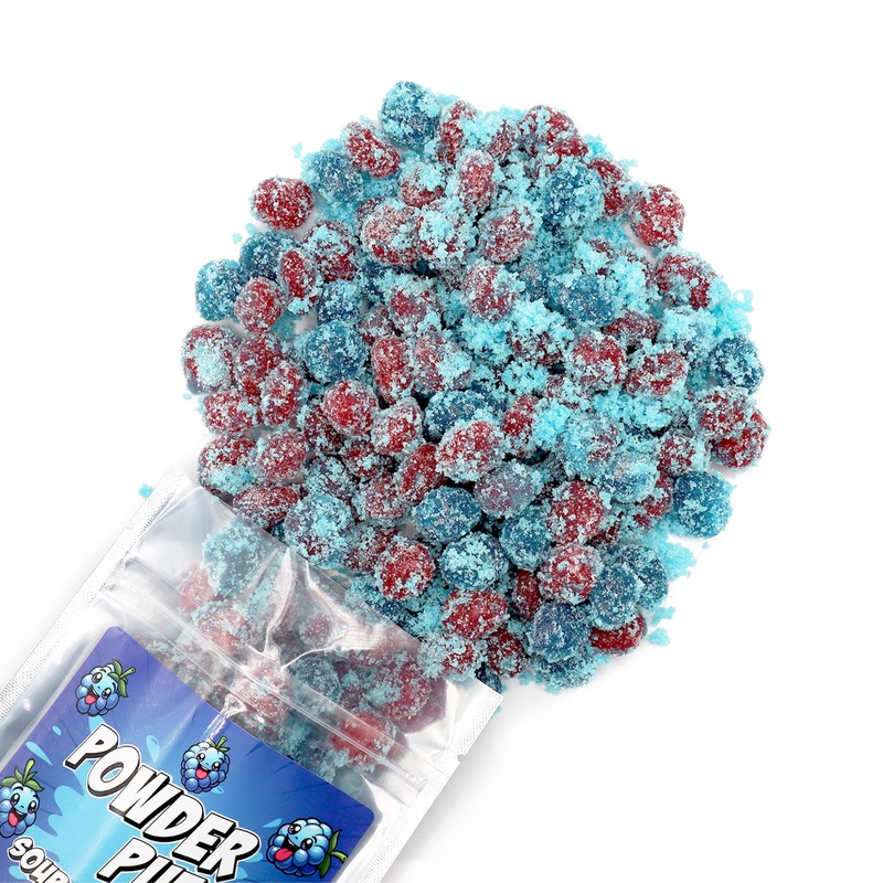 Snack Crackle Shop Sour Blue Raspberry Gushers, Best Gushers, Best Yummy Gummies, Irresistible Extra Sour Gummy Candy, Blue Rasp