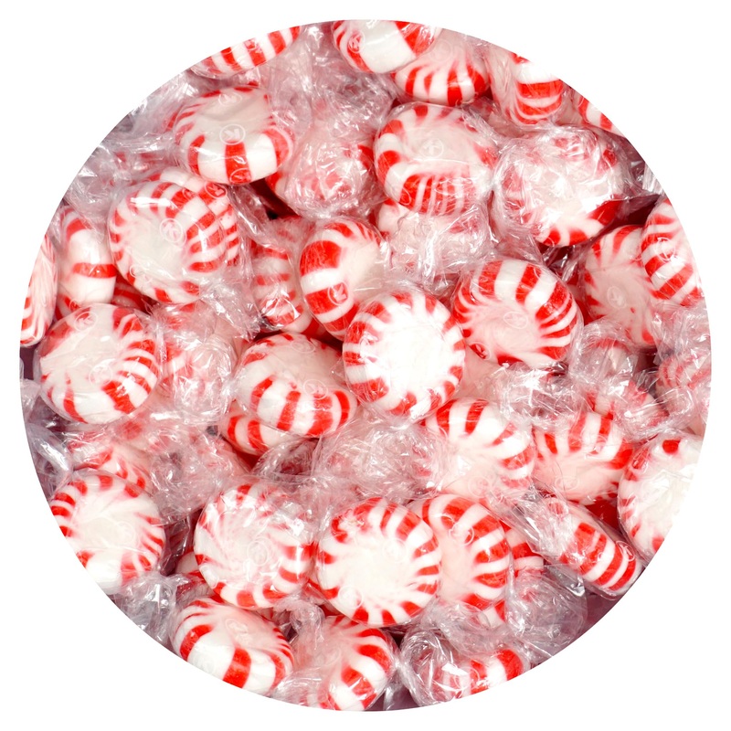 Starlight Peppermint Candy, 1 Pound Bulk Candy (Approx. 75 Pcs.), Individually Wrapped Peppermint, Starlight Mints