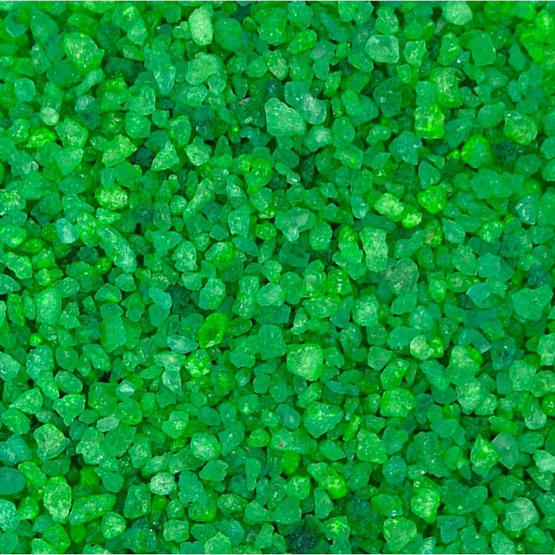 Sweetglob Old Fashioned Large Rock Sugar Candy Gems, Lump Sugar Rock Crystals (Green Apple, 1 Pound)