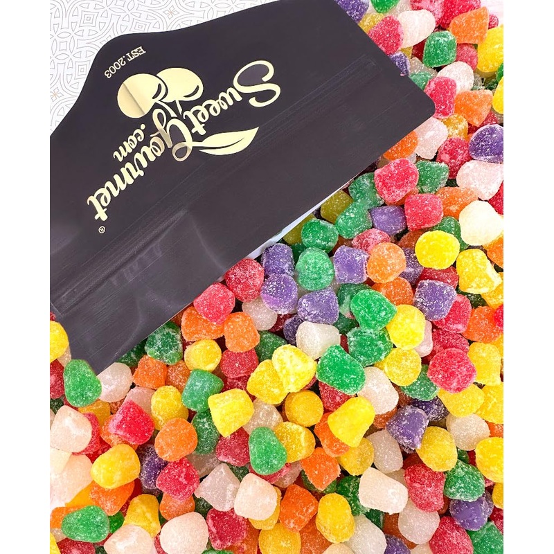 Sweetgourmet Spice Drops Candy, Old-Fashioned Gumdrops, 6 Flavors Jelly Candy, 2.5 Pound