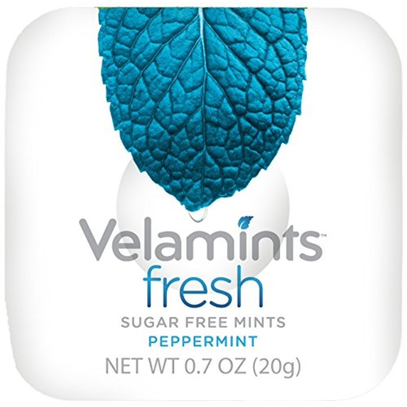 Velamints Fresh Peppermint Sugar Free Mints Tin – Fresh Breath Mint Aspartame-Free Sweetened With Stevia, 20 Gram (Pack Of 6 Tin