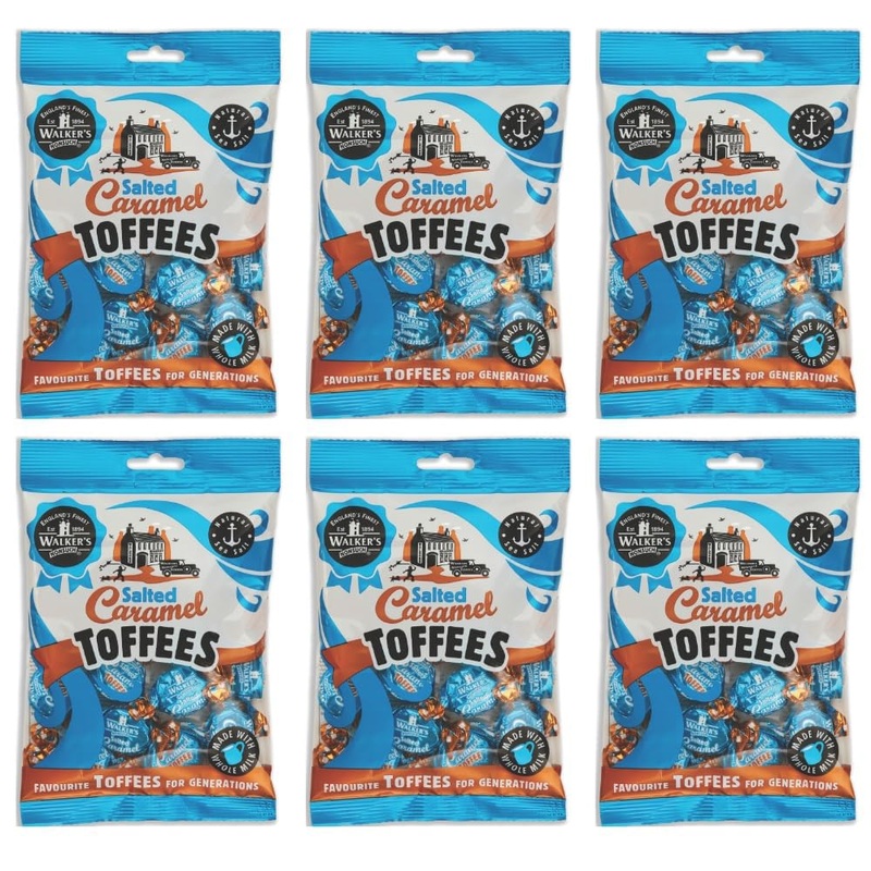 Walkers’ Nonsuch Salted Caramel Toffees | Traditional British Candy With Butter & Whole Milk | Sweet & Salty Treat | Individuall