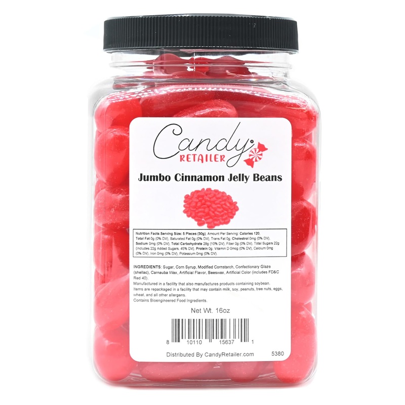 Candy Retailer Jumbo Jelly Beans (1 Lb, Cinnamon)