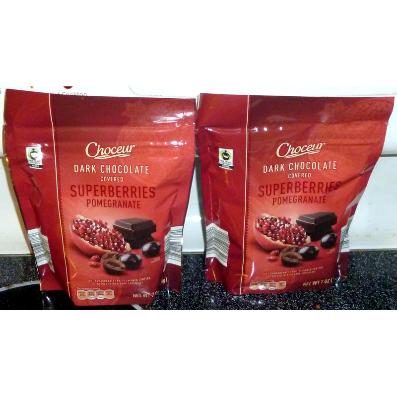 Choceur Dark Chocolate Covered Superberries – Pomegranate (2 Pack)