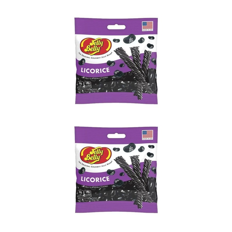 Generic Jelly Beans Black Licorice – 2 Pack – 3.5Oz Bags – Perfect Nostalgic Snack!
