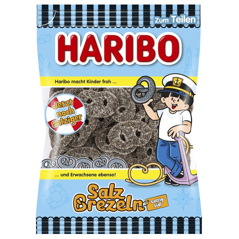 Haribo Salty Licorice Pretzels 200 G