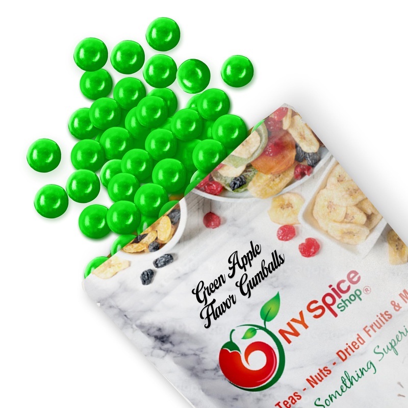 Ny Spice Shop Green Apple Gumballs – 3 Pound Gumballs For Gumball Machine – Chewing Gum Dubble Bubble Gumballs – Fruit Flavored