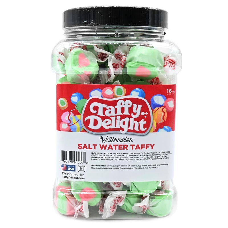 Taffy Delight Salt Water Taffy (16Oz, Watermelon)
