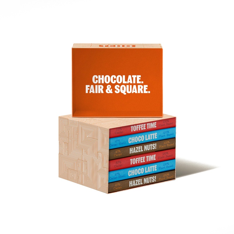 Tcho Organic Milk Chocolate Gift Box – 100% Plant-Based% Vegan – Gourmet Selection Of Choco Latte, Hazel Nuts, And Toffee Time –