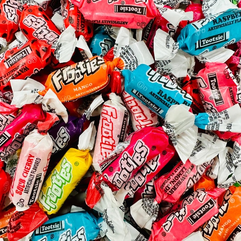 Tootsie Frooties Assorted Fruity Flavored Chewy Candy – 5Lbs Of 10 Flavors Individually Wrapped Bulk Candy Packaged In Resealabl