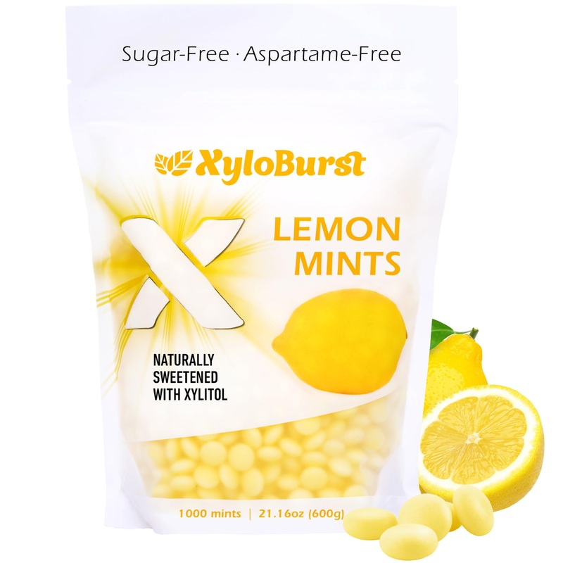 Xyloburst – Xylitol Mints | Sugar Free Breath Freshener For Oral Health | Gluten Free, Vegan, Keto Friendly | Aspartame Free | L