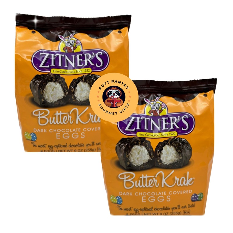 Zitner’S Easter Bundle – 2 Bags Of Zitner’S Butter Krak Eggs, 16 Individually Wrapped Eggs In Total (2 Bags, Butter Krak)