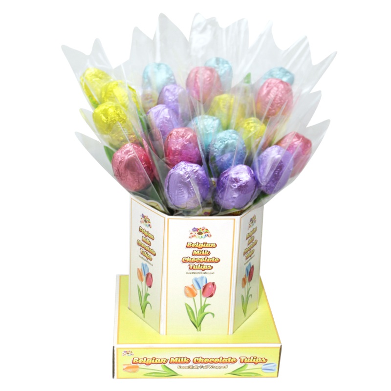 Albert’s Belgian Milk Chocolate Foil Wrapped Tulip 0.53 oz.