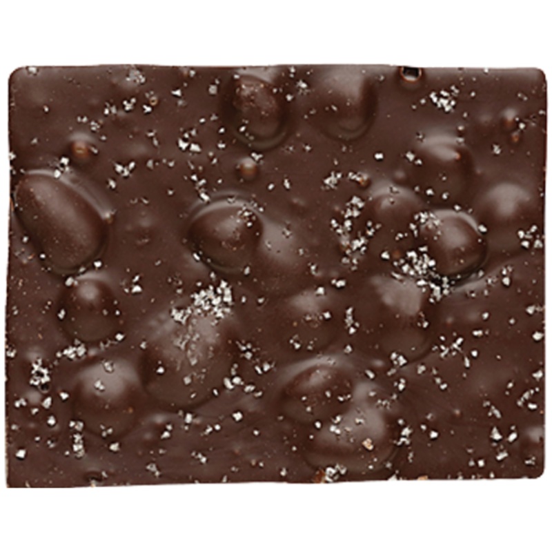 All City Candy Dark Chocolate Sea Salt Caramel Almond Bark 1/2 lb. Gift Box