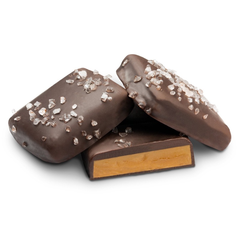 Dark Chocolate English Toffee with Sea Salt – 1 LB Box
