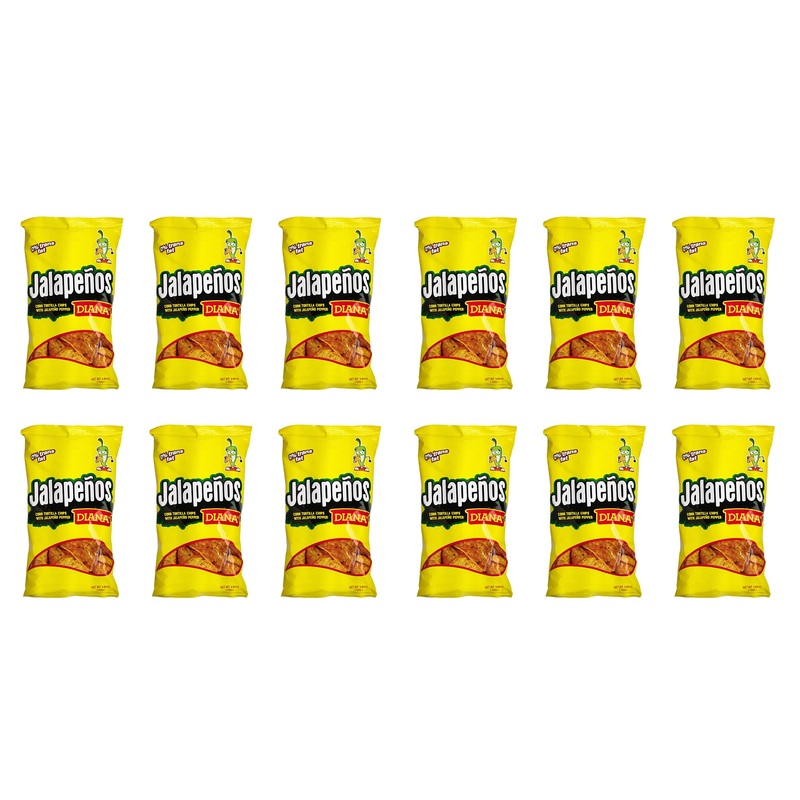 Diana Jalapeo Tortilla Chips 3.84Oz (Pack Of 12)