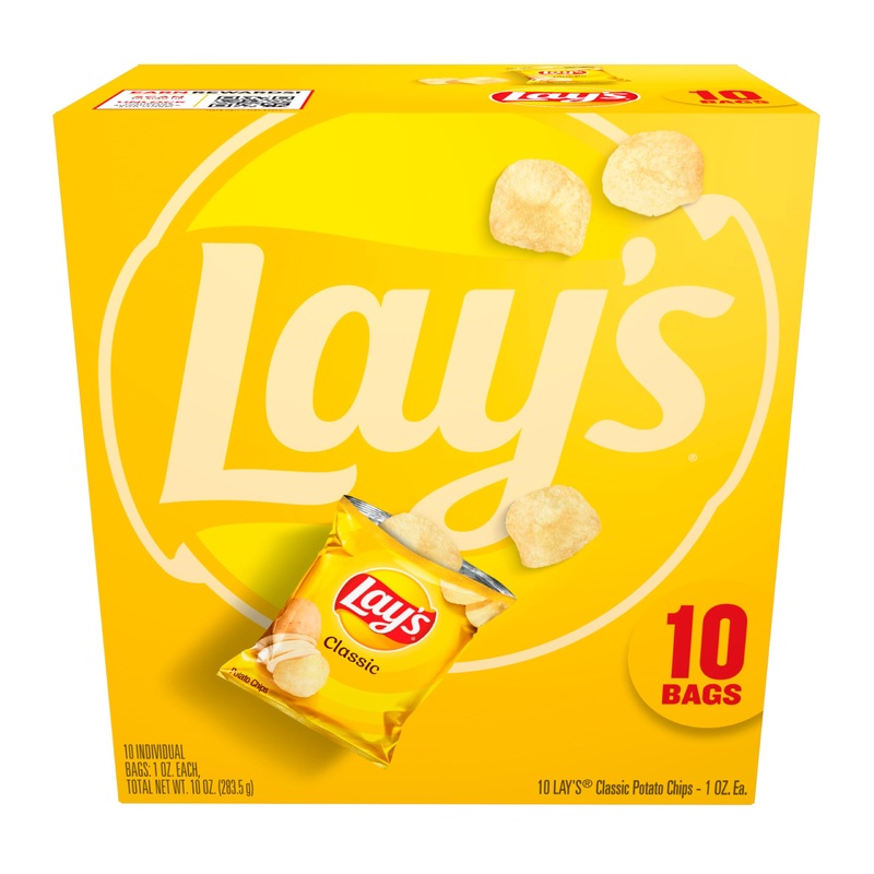 Frito Lay’S Classic Potato Chips Bags, 1 Oz, 10 Ct