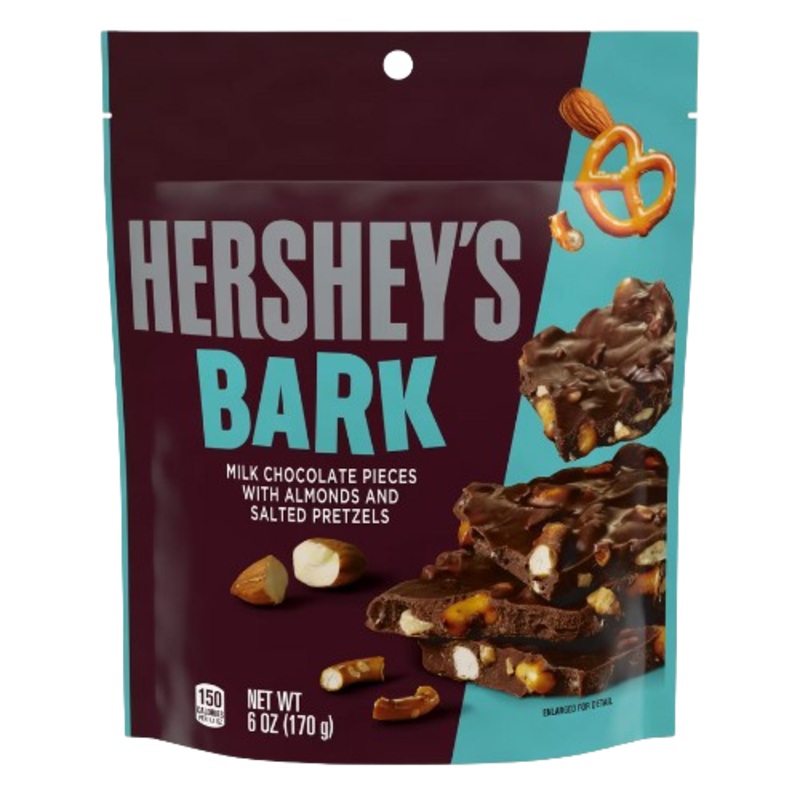 Hershey’s Bark Milk Chocoalte Pretzel and Almond 6 oz. Bag