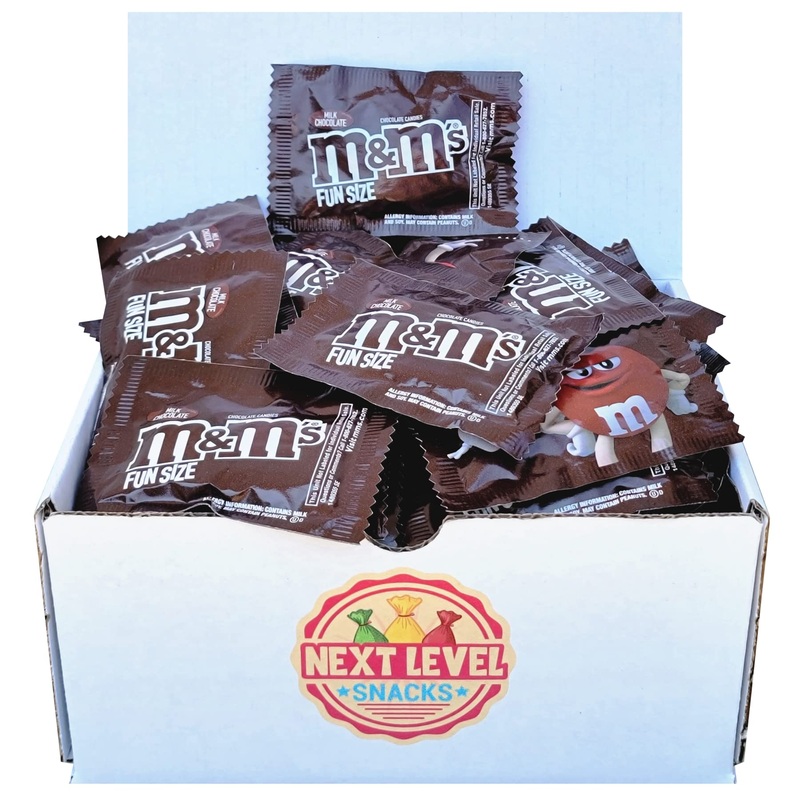 M&M’S Milk Chocolate Fun Size Packets Bulk Box (Pack Of 120) (Approx. 4.2Lb)