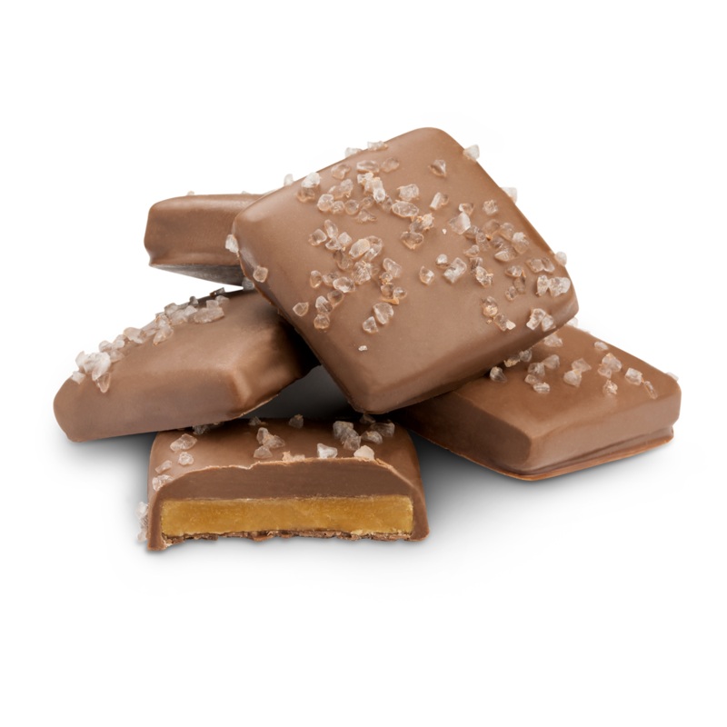 Milk Chocolate English Toffee with Sea Salt –  1 LB Box