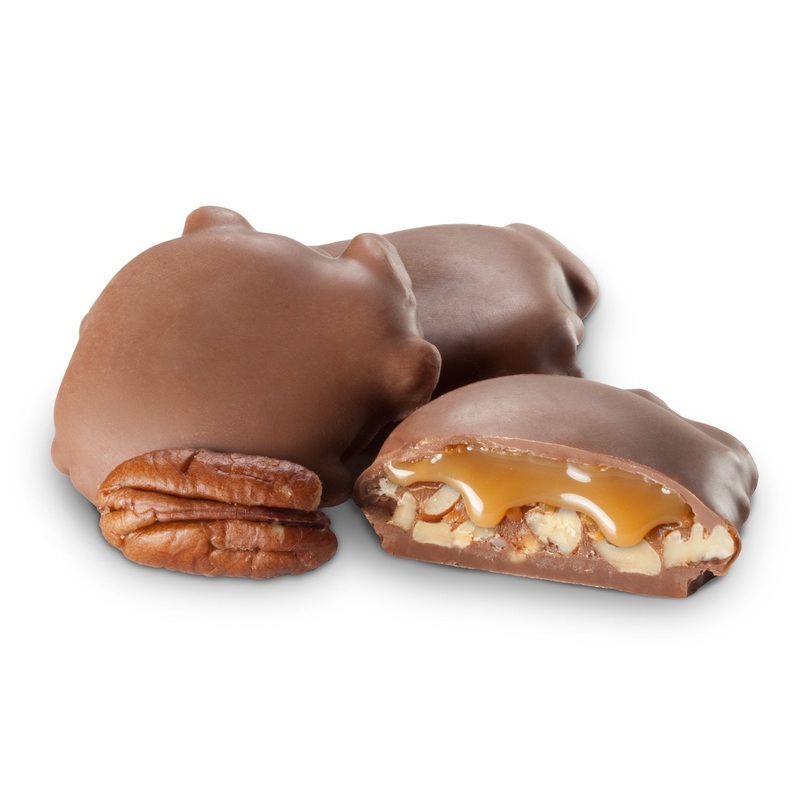 Milk Chocolate Pecan Caramel Patties – 1 LB Box