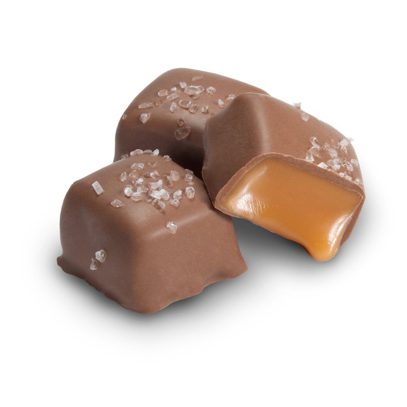Milk Chocolate Sea Salt Caramels – 1 LB Box