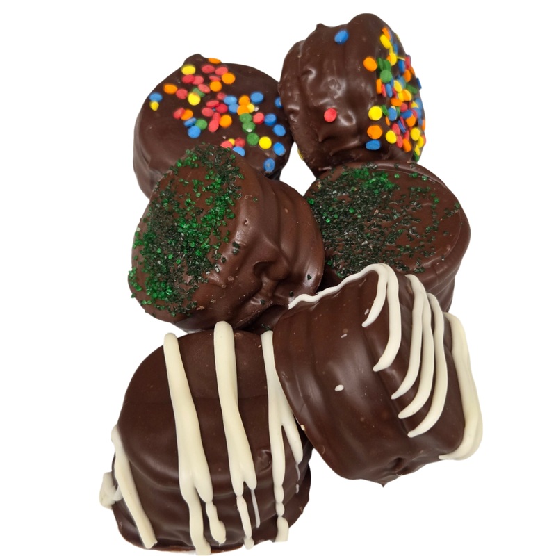 Oreo Dual Double Stuf Mint Cookie Dipped in Chocolatey