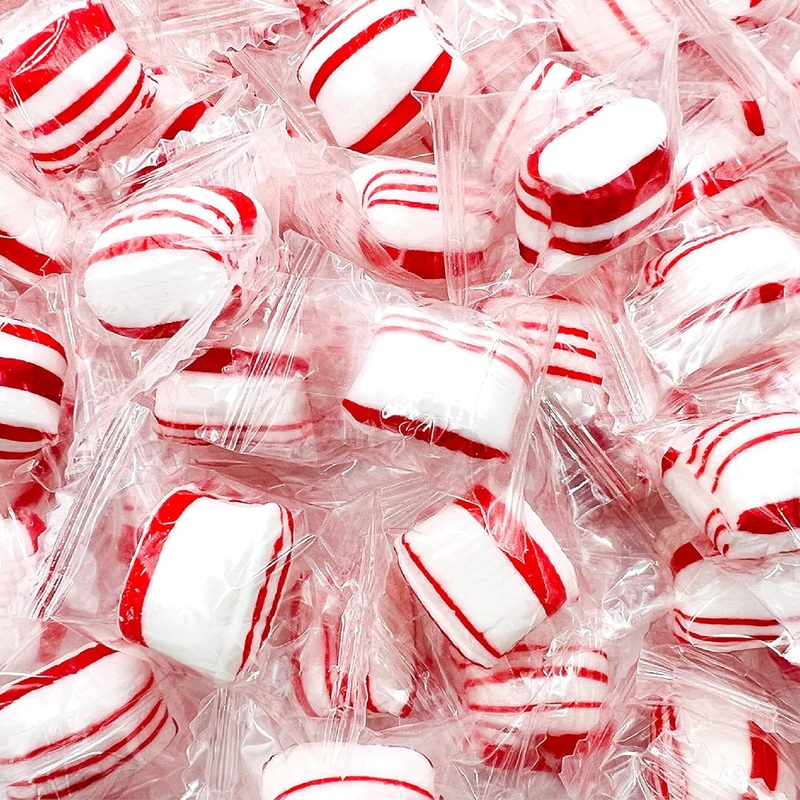 Peppermint Puffs Candy | 2-Pound Bag | Refreshing Mints, Individually Wrapped