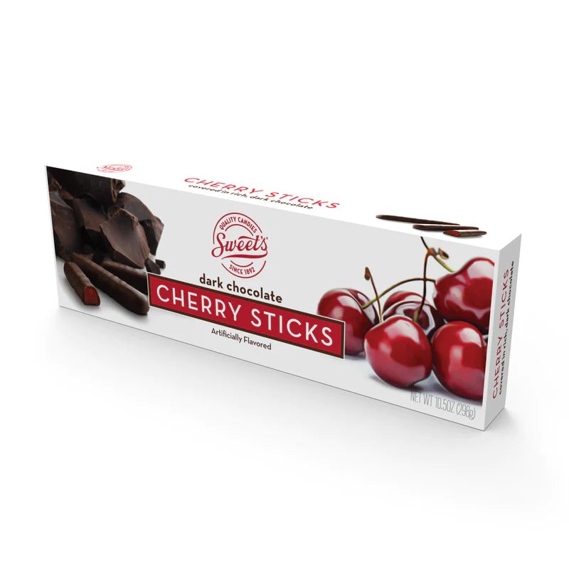 Sweet’s Dark Chocolate Cherry Sticks 10.5 oz. Box