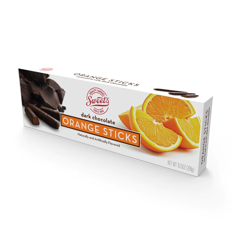 Sweet’s Dark Chocolate Orange Sticks 10.5 oz. Box