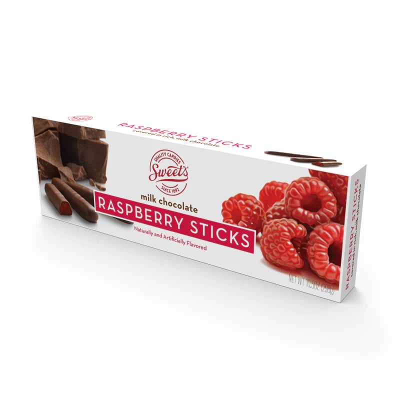 Sweet’s Milk Chocolate Raspberry Sticks 10.5 oz. Box
